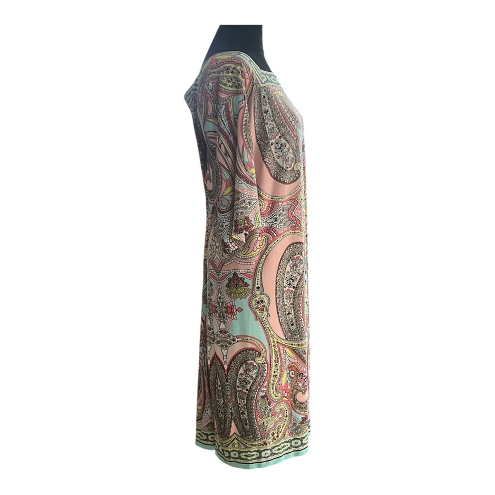 Studio One Colorful Paisley Print Dress Women’s Size 22 - Picture 3 of 6